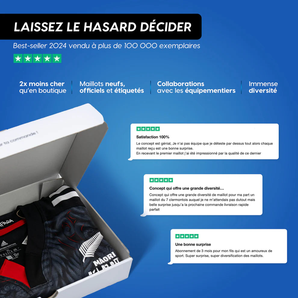 La box maillot mystère rugby 🏉